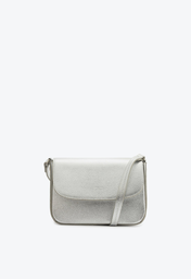 Bolsa Tiracolo Prata Schutz Pequena Esther Couro