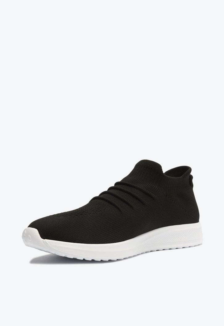 Slip On Preto Anacapri Knit Franzido
