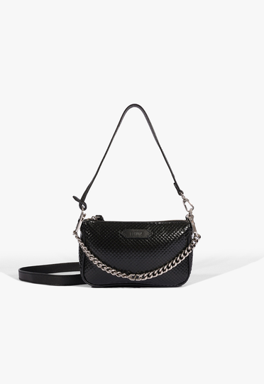 Bolsa Tiracolo Preta Schutz Emmy Snake