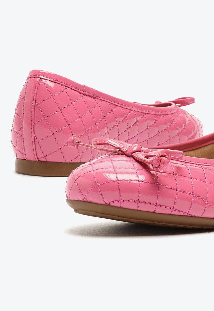 Sapatilha Infantil Pink Arezzo Matelassê Bico Redondo