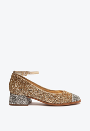 Sapato Dourado Schutz Boneca Dorothy Brilho
