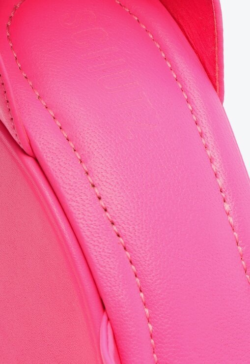 SAPATO SCARPIN ROSA SCHUTZ DUNNA PLATAFORMA MEIA PATA COURO
