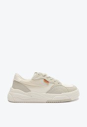 Tênis De Amarrar Branco E Cinza Anacapri Recortes Stylish