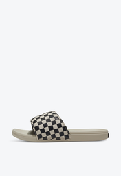 Chinelo Slide-On La Costa Radial Checkerboard Rainy Day