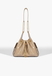 Bolsa Tiracolo Média Lilibet Couro Cinza