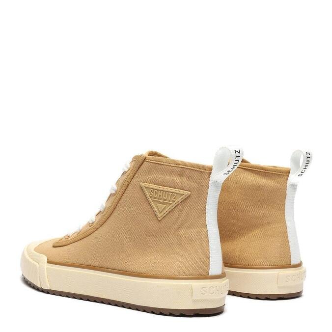 Tênis Schutz Smash Cano Alto Bege | ZZ MALL