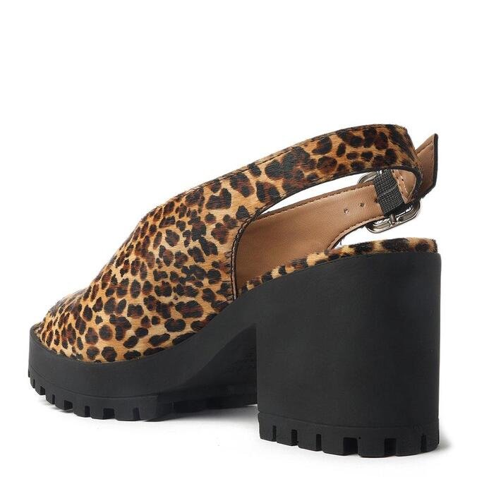 Sandalia tratorada animal print clearance
