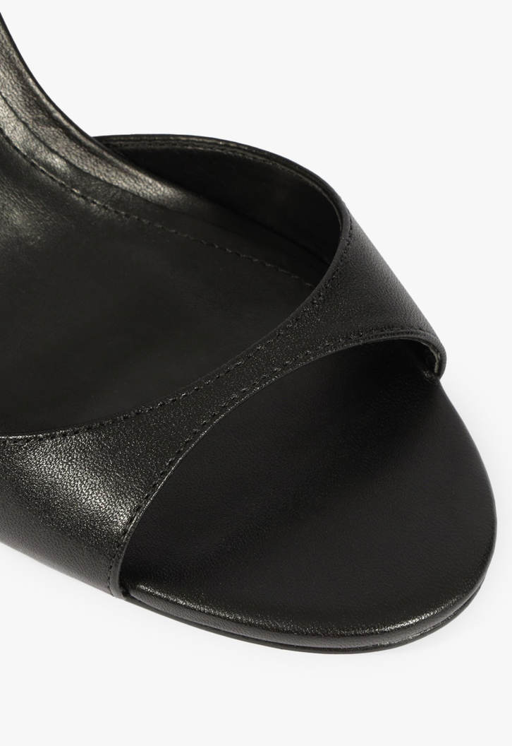 Sandália Scarlet Sling Mid Couro Preta