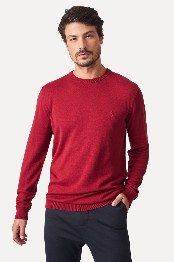 Tricot Vermelho Reserva Gola Careca