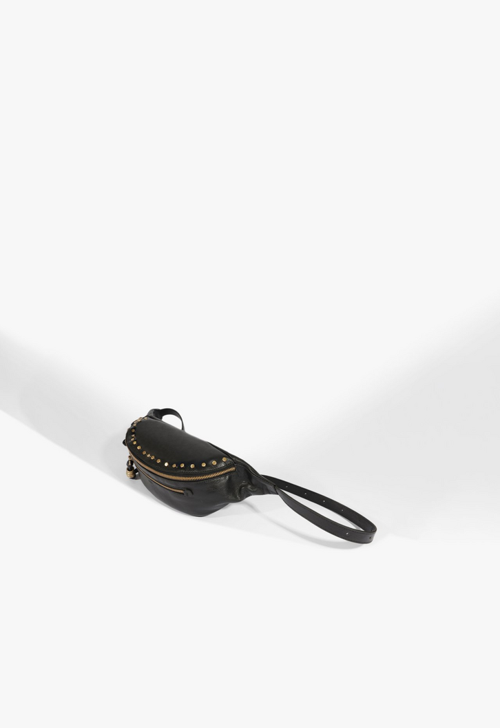 Pochete Hazel Couro Preta | ZZ MALL