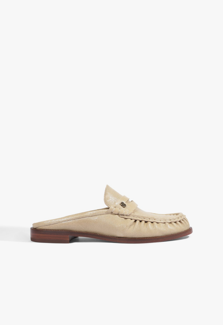 Mocassim Schutz Tyche Couro Verde Oliva