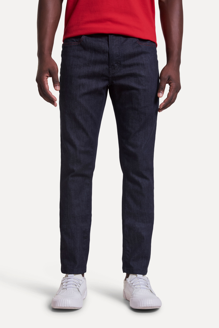 CALCA AZUL ESCURO RESERVA JEANS SKINNY FLAMENGO