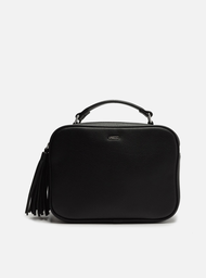 Bolsa Tiracolo Preta Arezzo Pequena Barbicacho