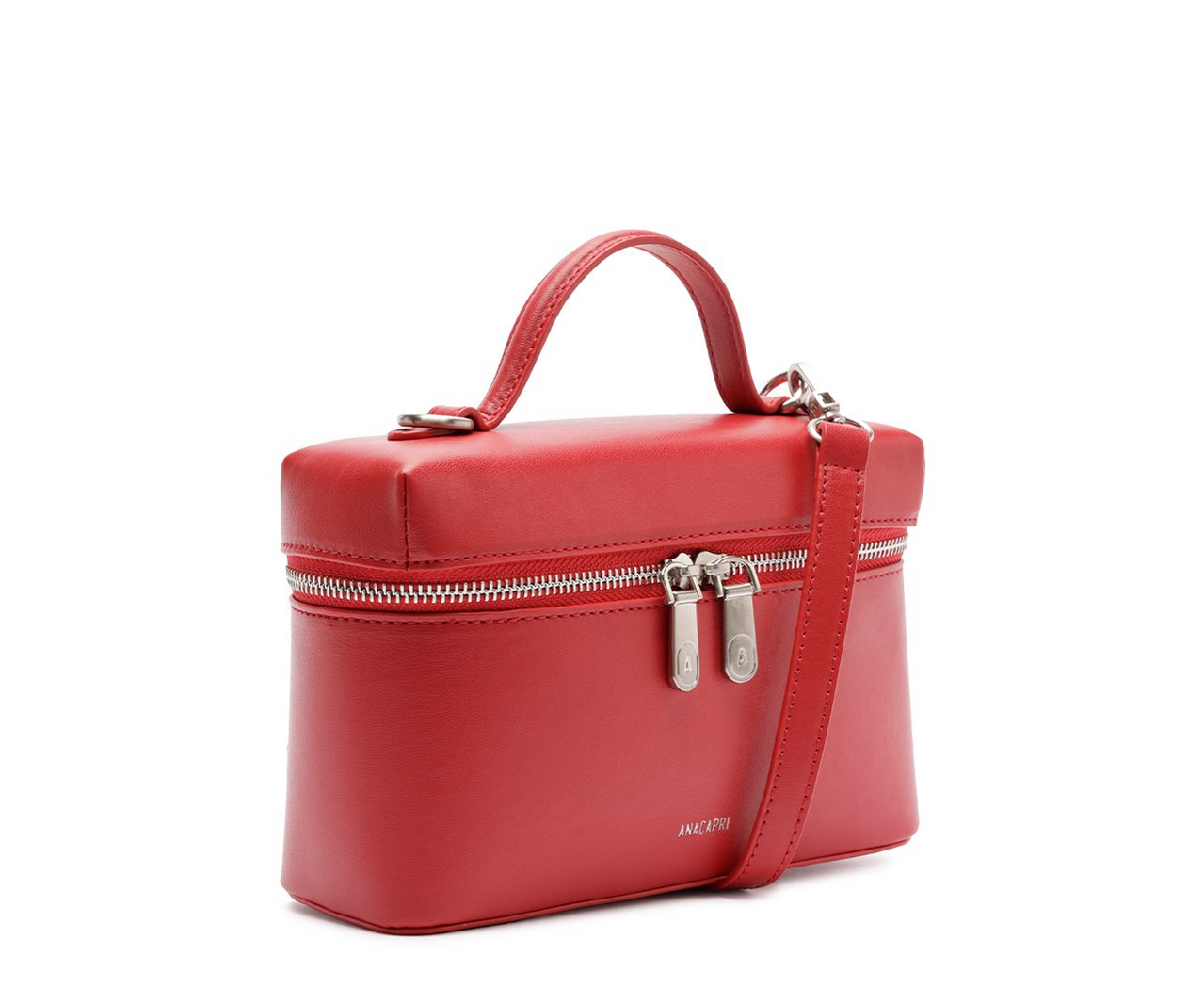 Bolsa Tiracolo Estruturada Média Vermelha | ZZ MALL