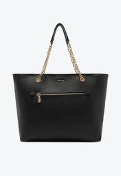 Bolsa Shopping Preta Anacapri Grande Alça Corrente
