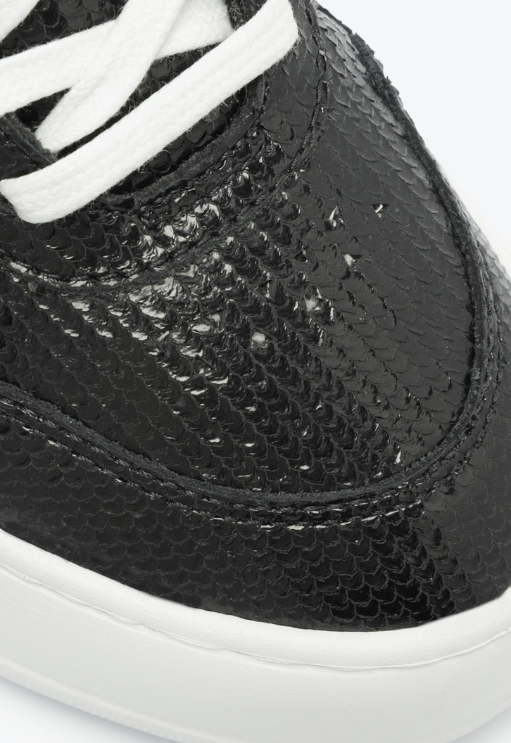 TÊNIS FLATFORM COURO preto