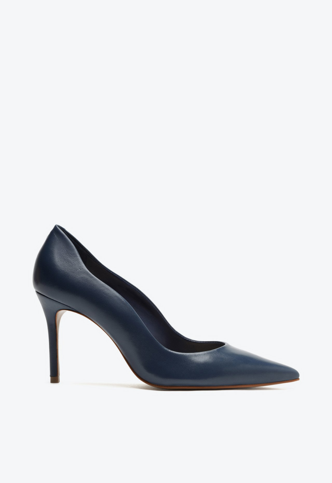 Sapato Scarpin Azul Schutz Salto Curvas | ZZ MALL