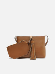 Bolsa Tiracolo Pouch Marrom Arezzo Pequena
