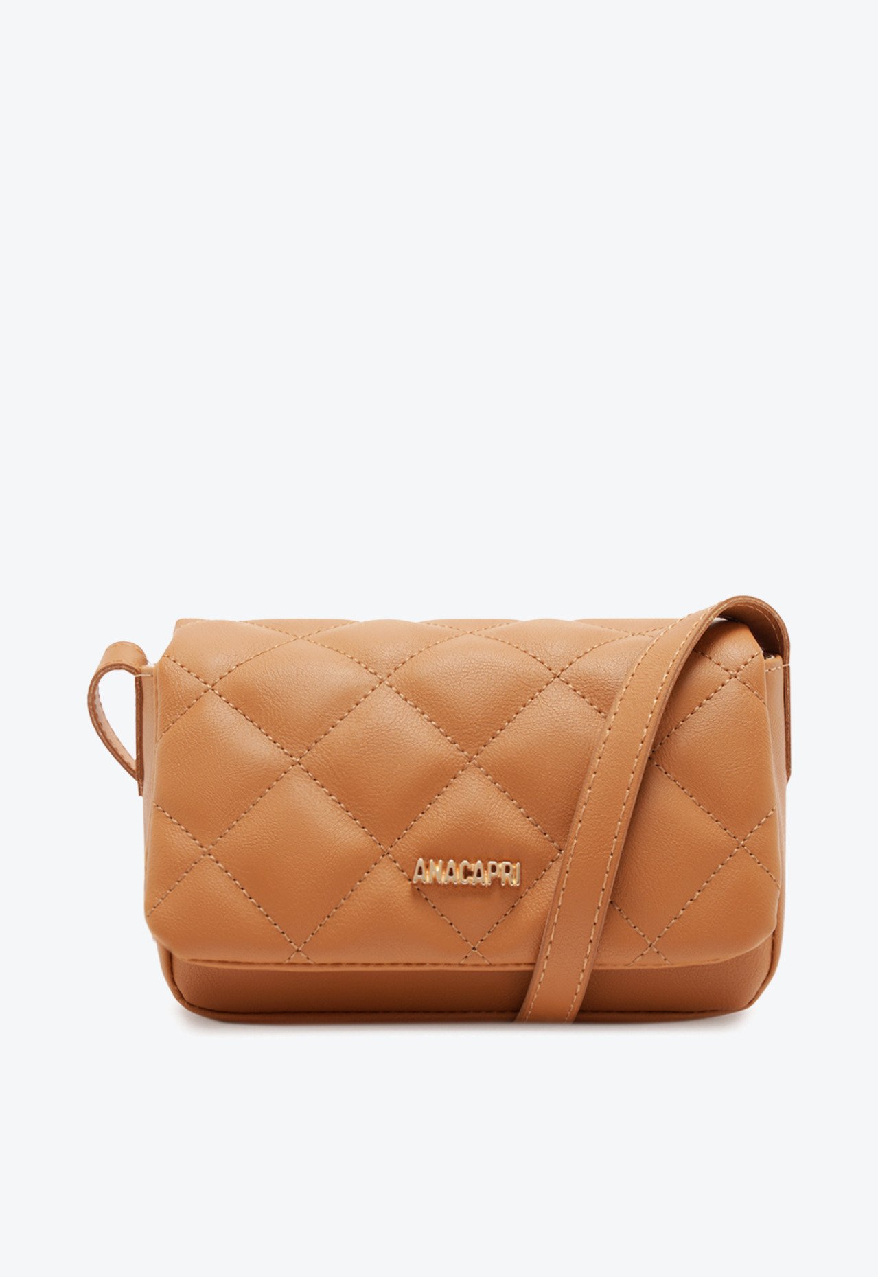 Bolsa Tiracolo Marrom Anacapri Pequena Matelassê Triangular Envelope Bolsa Tiracolo Marrom Anacapri Pequena Matelassê Triangular Envelope