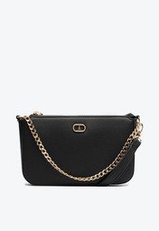 Bolsa Tiracolo Pequena Corrente Preta