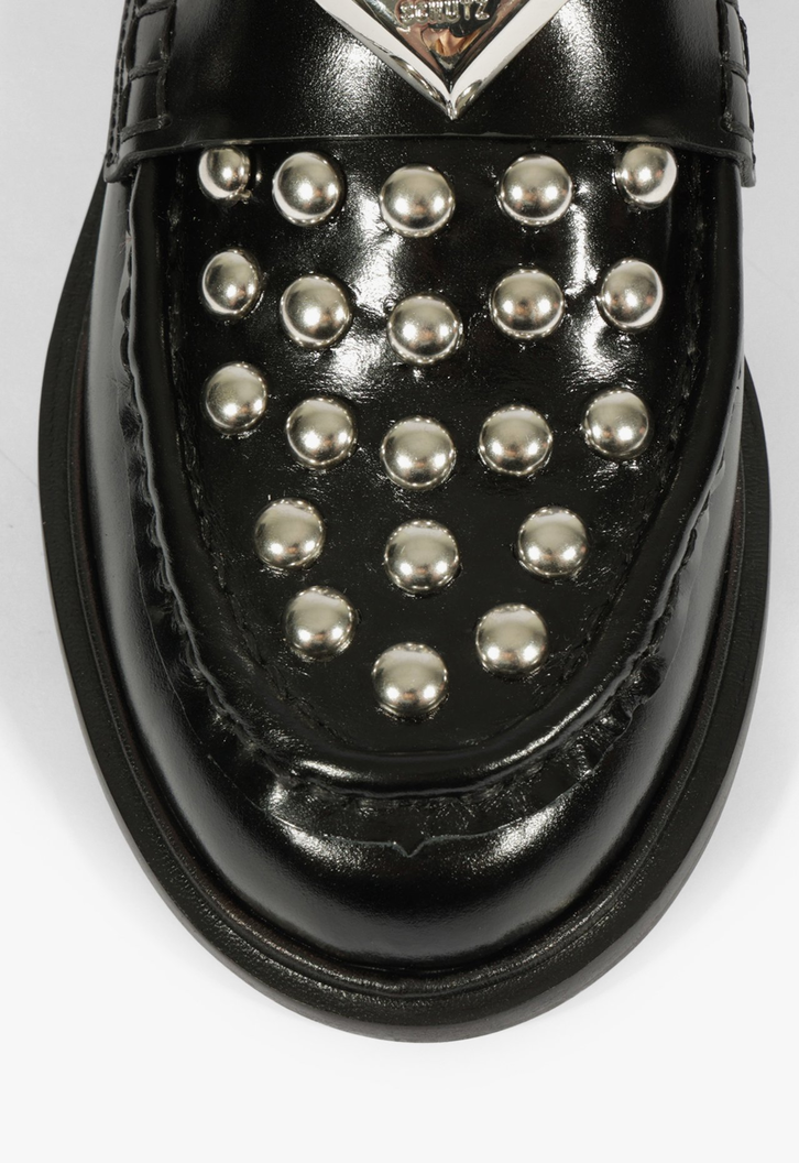 Mocassim Fresh Boho Couro Preto