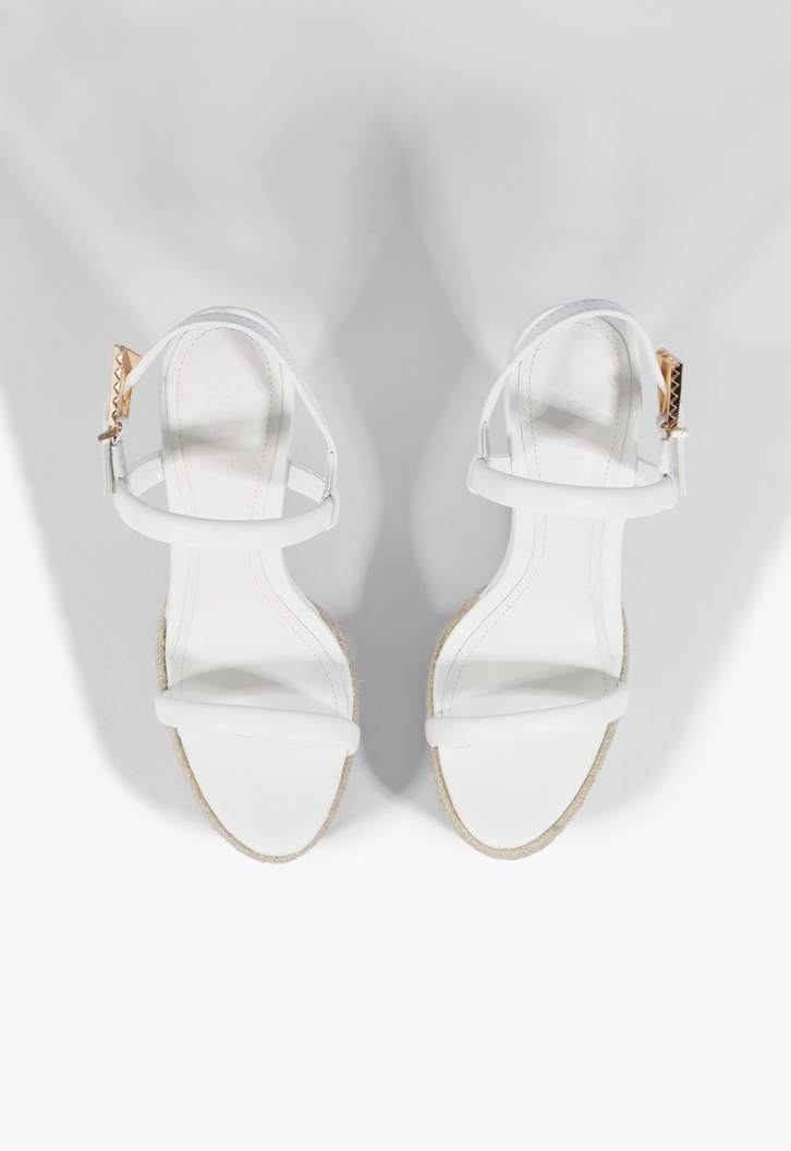 Sandália Espadrille Anabela Branca