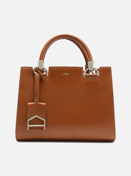 Bolsa Tote Marrom Arezzo Couro Abraccio Média