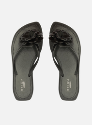 Chinelo de Dedo Preto Flor Flash Brizza
