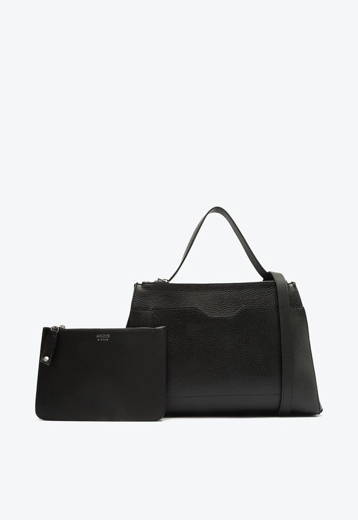 Bolsa Tote Preta Arezzo Emilly Grande