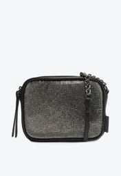 Bolsa Crossbody Preta Anacapri Pequena Manta Glam