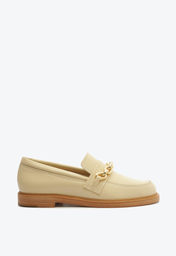 Mocassim Branco Schutz Dannie Couro Corrente