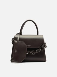 Bolsa Satchel Marrom Escura Iara Média