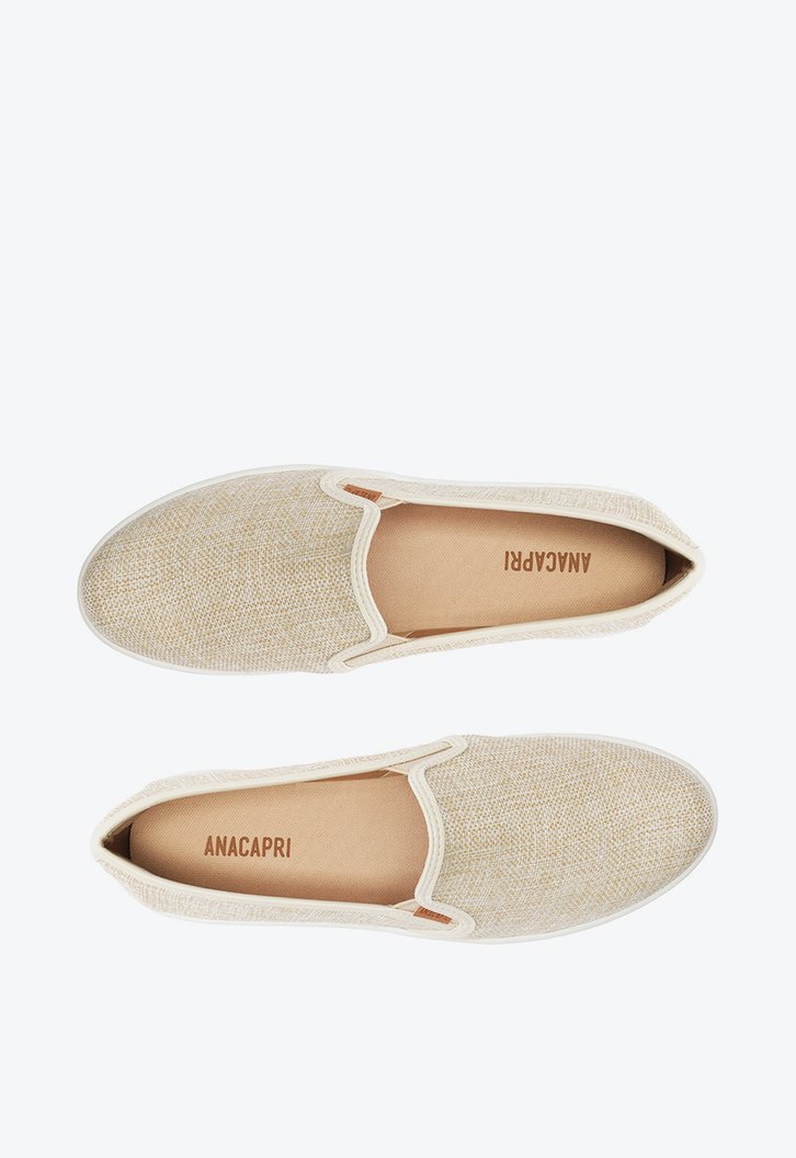 Tênis Slip On Branco Natural Anacapri