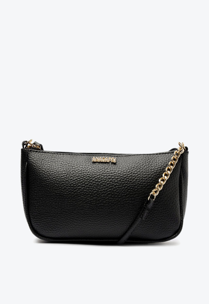 Bolsa Tiracolo Média Snake Preta