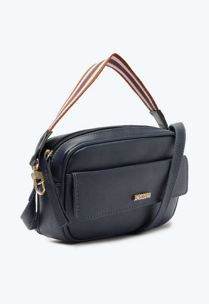 Bolsa Crossbody Azul Anacapri Média Alça Gorgurão | ZZ MALL