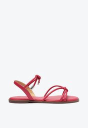 Sandália Rasteira Rosa Anacapri Tiras Boho