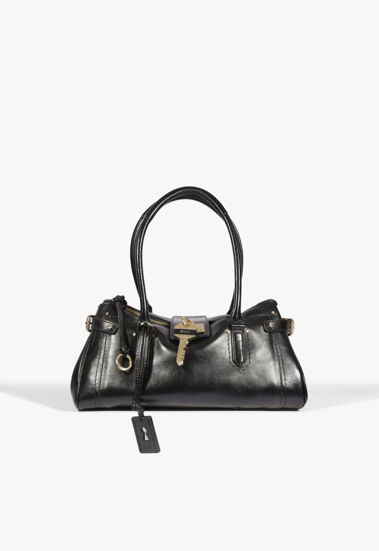 Bolsa Tote The Secret Couro Preto | ZZ MALL