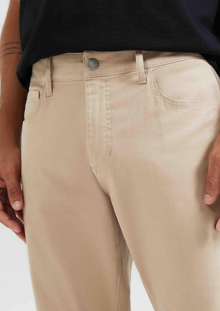 Calça Bege Hering Slim Em Sarja