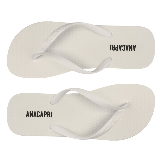 Kit Chinelo Branco e Bolsa Transparente Flork