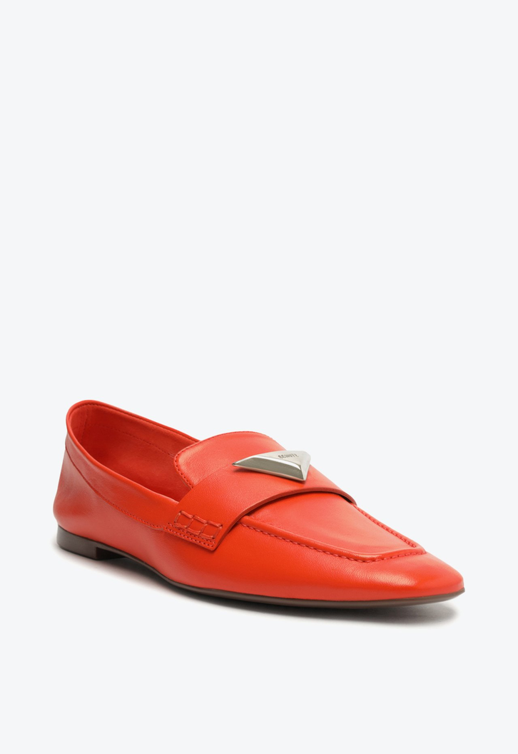 Mocassim Laranja Schutz Couro | ZZ MALL