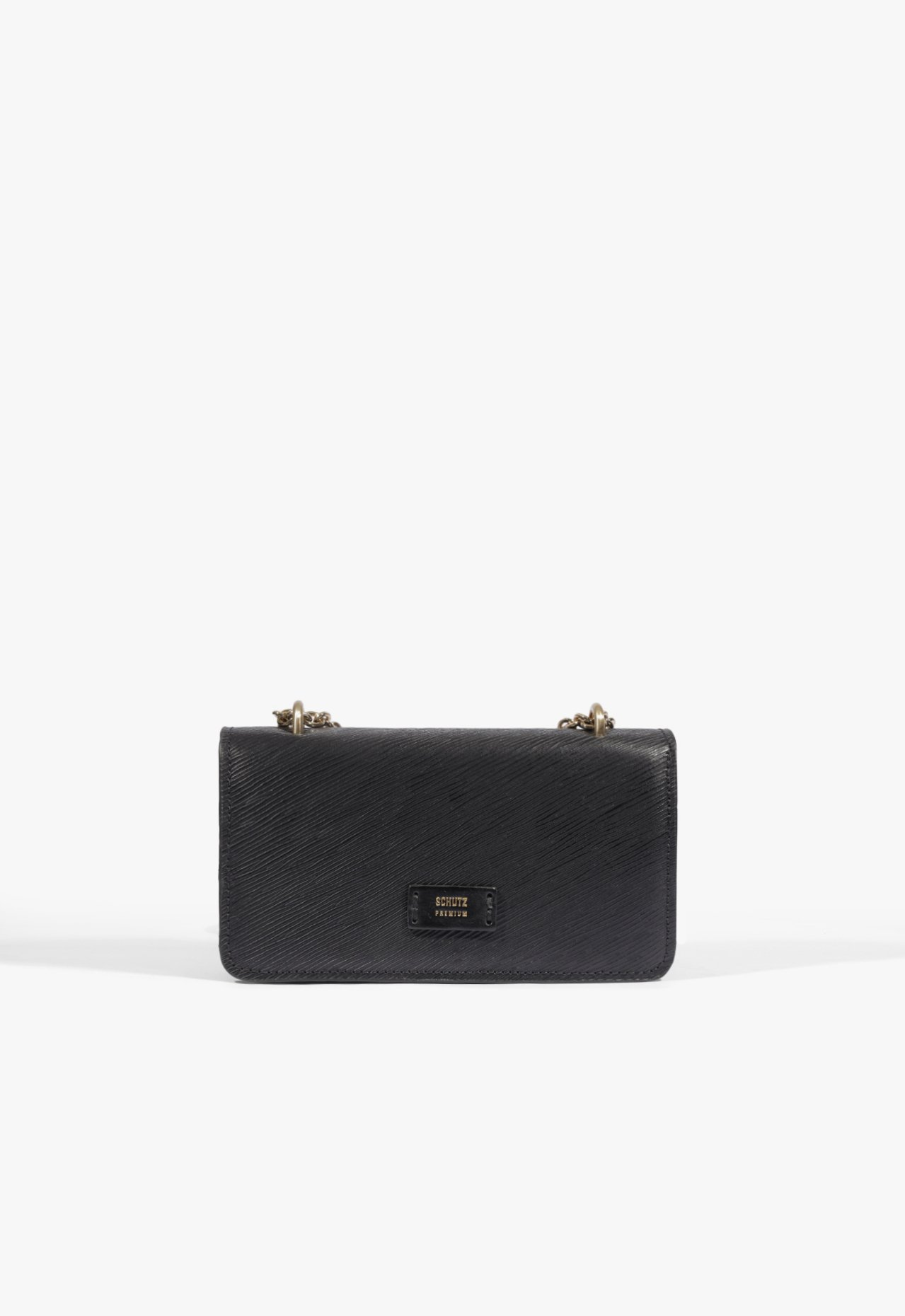 Bolsa Crossbody Soul Couro Preta | ZZ MALL