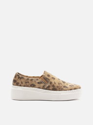 Tênis Slip On Animal Print Arezzo Sola Alta Básico