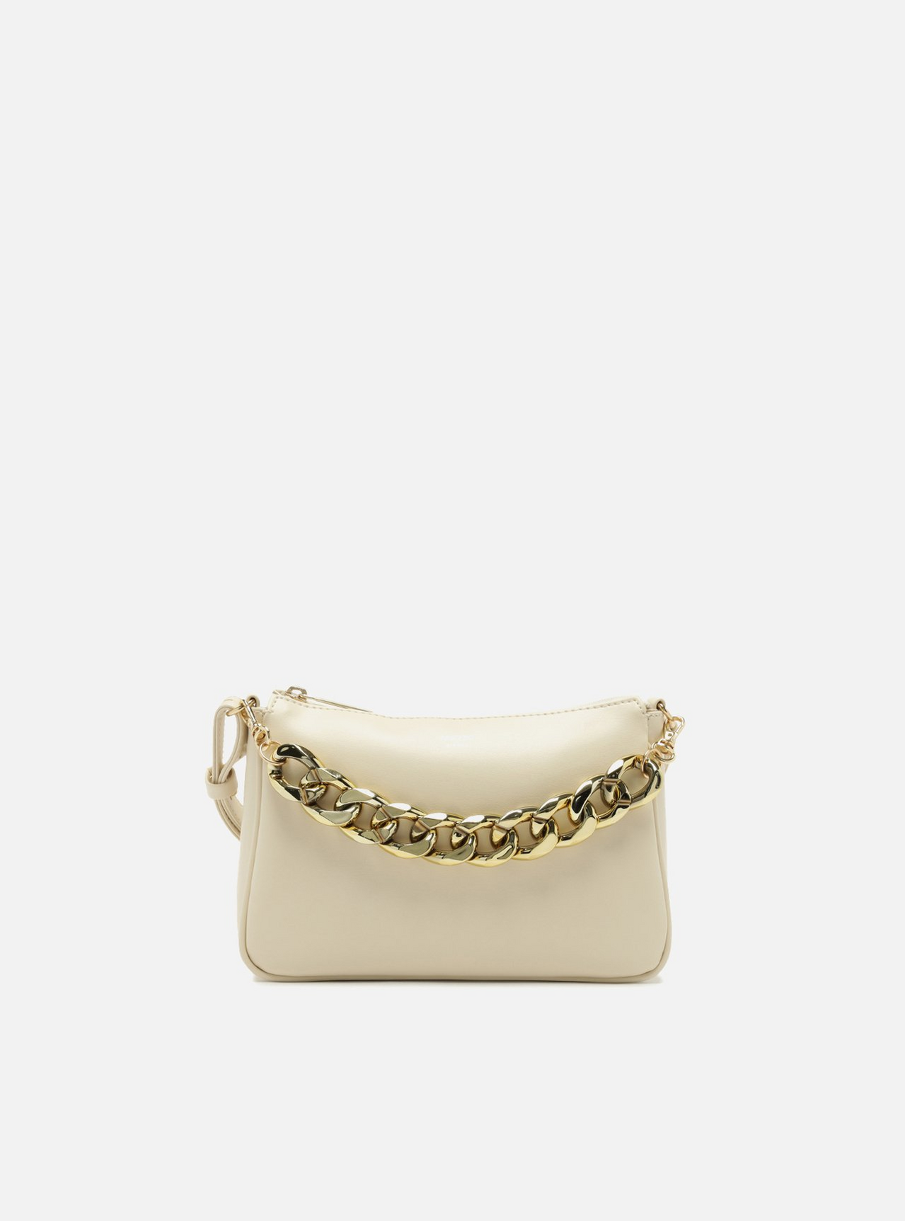 Bolsa Tiracolo Off-White Iara Pequena Bege Bolsa Tiracolo Off-White Iara Pequena Bege