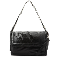 Bolsa Tiracolo Couro Zoe Média Preta