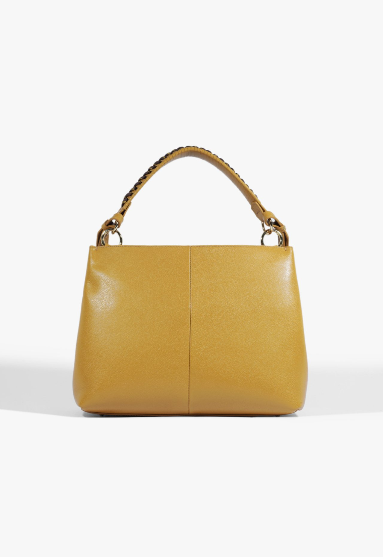 Bolsa Tote Tiracolo London Couro Amarela | ZZ MALL