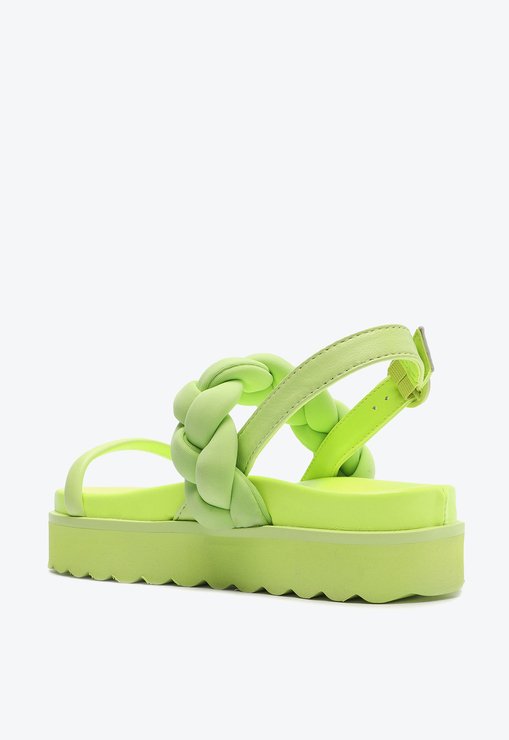 Sandália Papete Braider New Gen Verde Neon