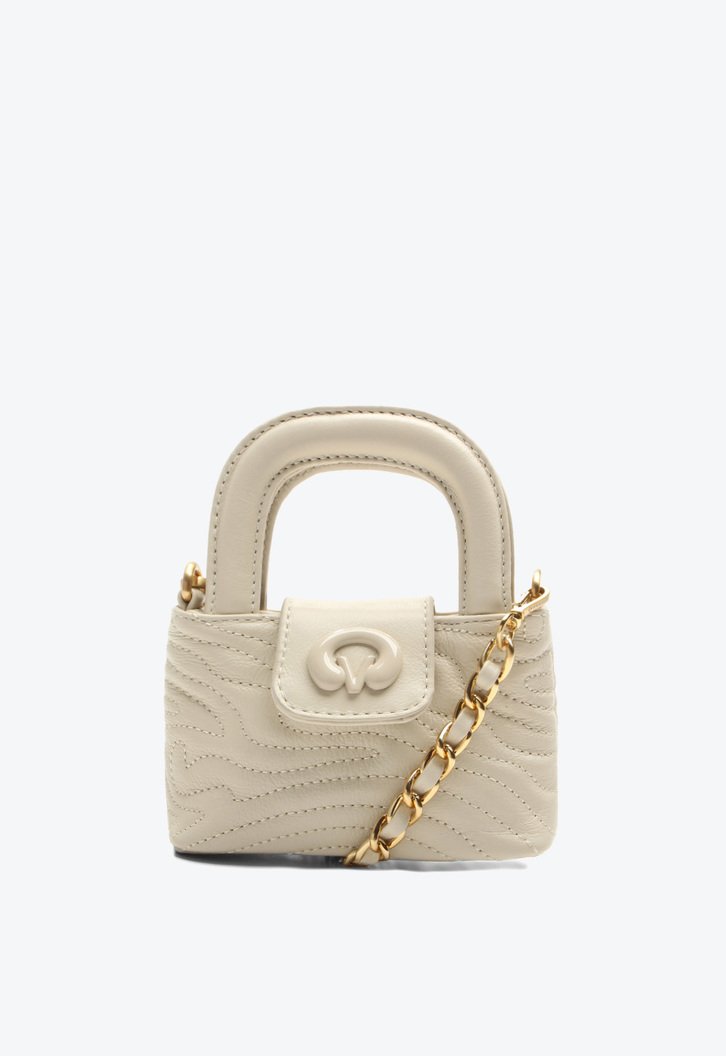 Bolsa Tiracolo Eleonora Pequena Bege