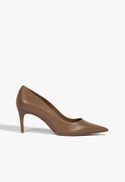Sapato Scarpin Suede Marrom