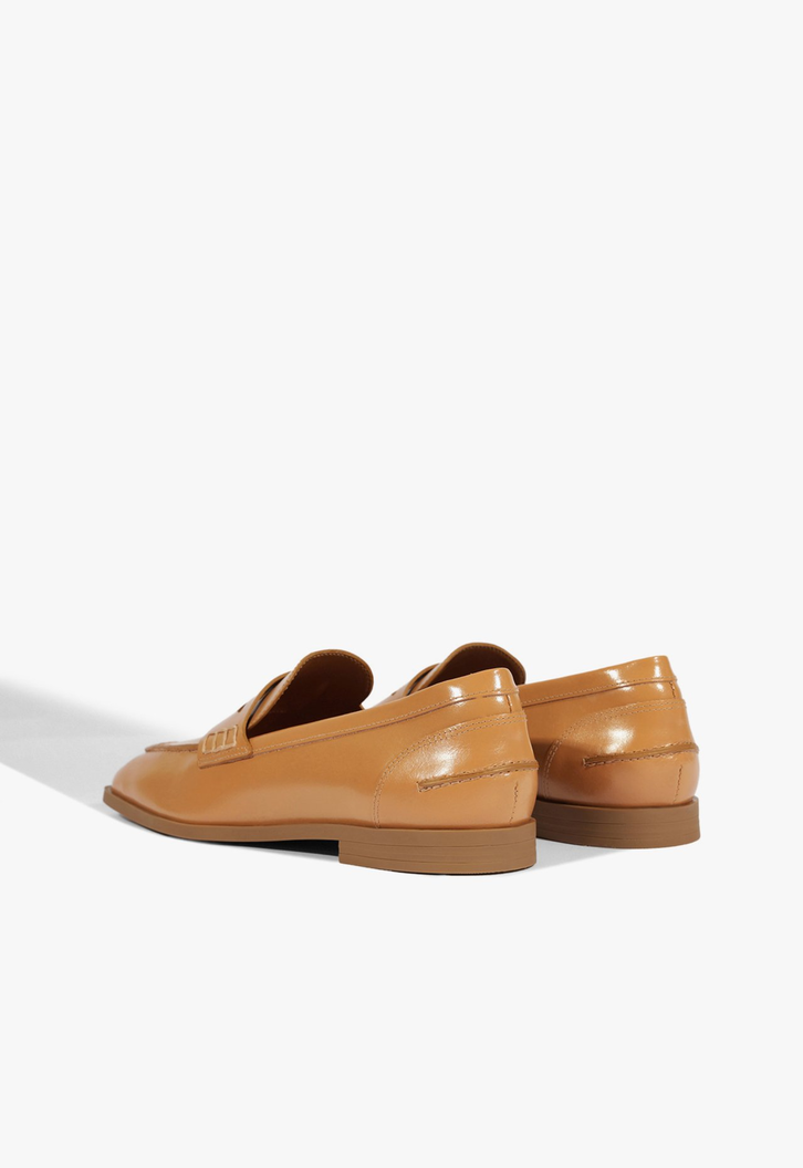 Loafer Fresh Boho Couro Marrom
