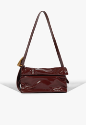 Bolsa Média Tay Couro Vinil Vinho